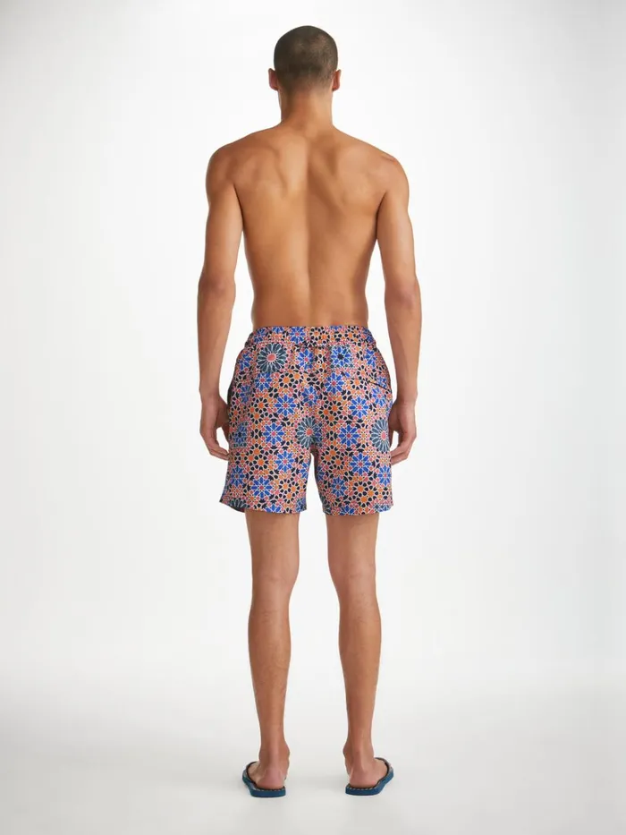 Men Swim Shorts Tropez 15 Multi Derek Rose Classic Fit Swim Shorts