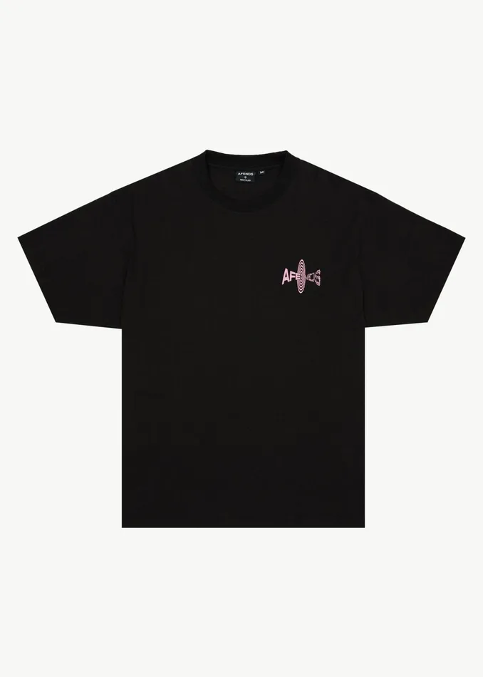 Men TShirts Afends AFENDS Mens Altered 8211 Heavy Weight Boxy Fit Tee 8211 Black