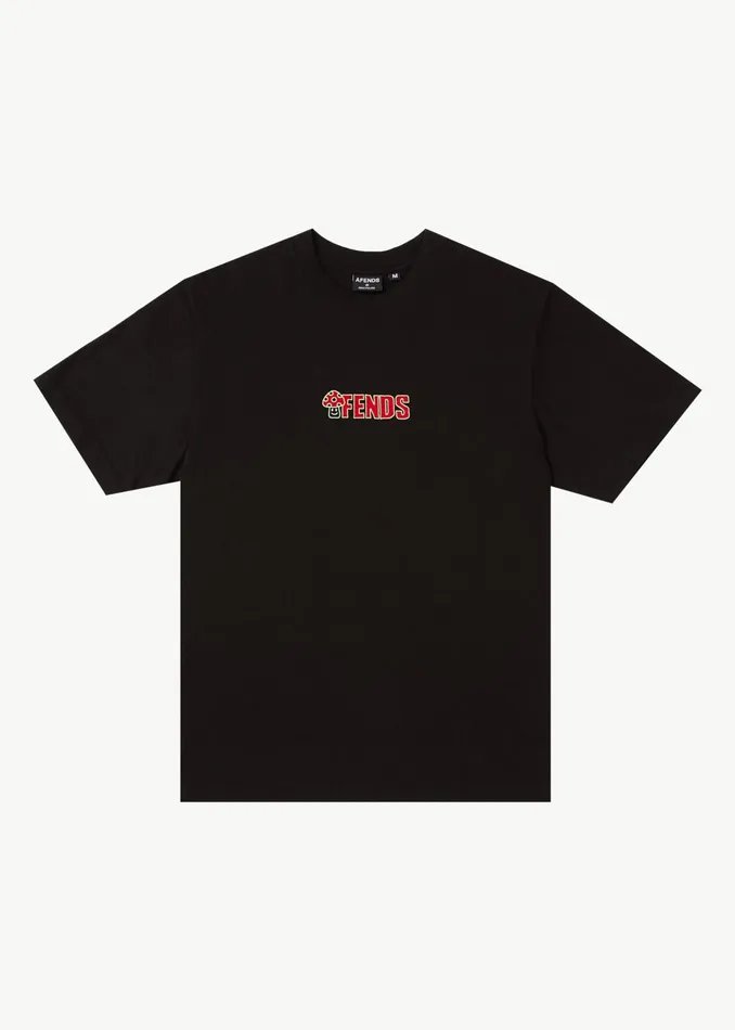 Men TShirts Afends AFENDS Mens Dosed 8211 Retro Fit Tee 8211 Black