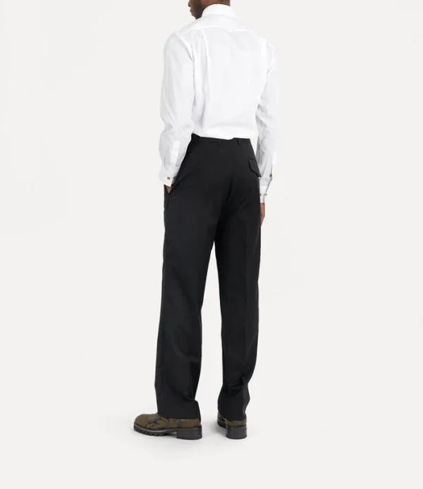 Men Tailoring Trousers Black Viviennewestwood Trousers And Shorts