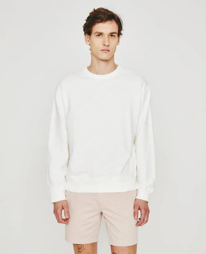 Men Tees AG Jeans Arc Crew 5 Years True White