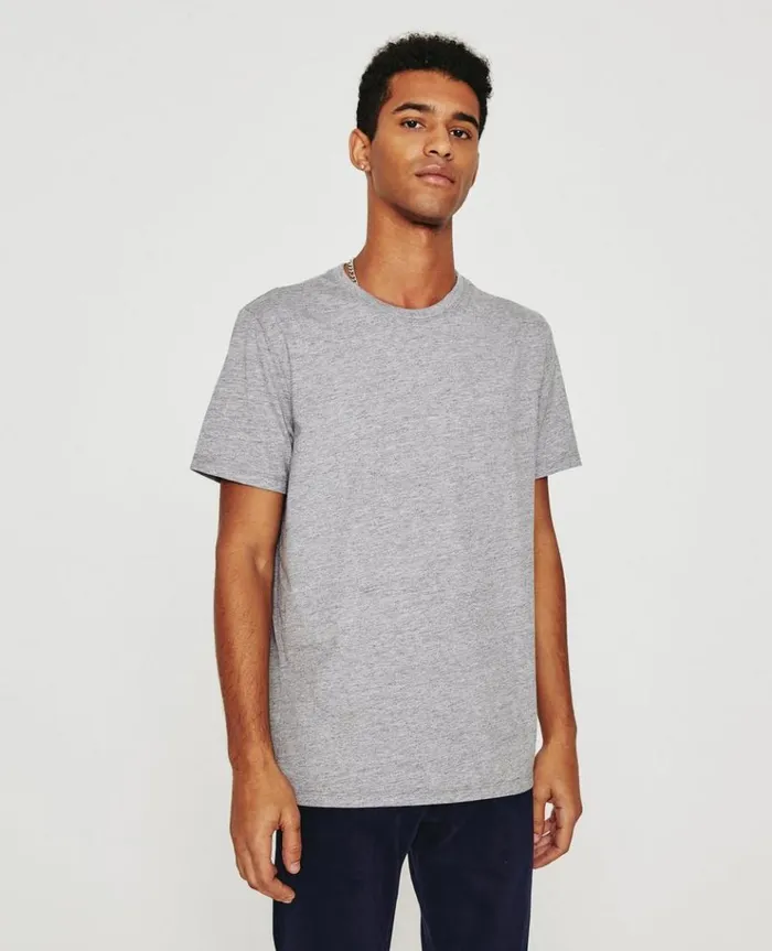 Men Tees AG Jeans Bryce Crew Heather Grey