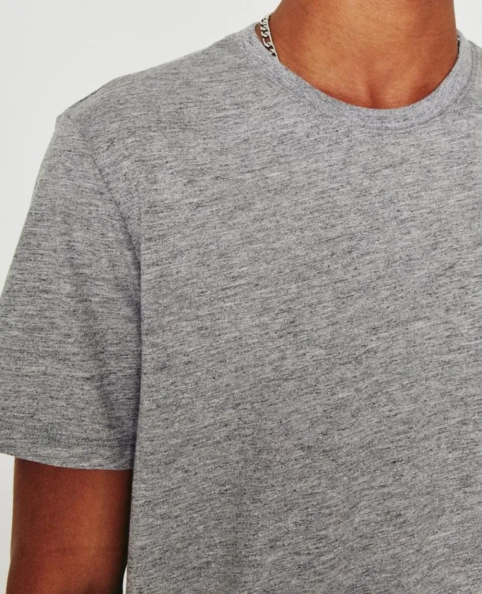 Men Tees AG Jeans Bryce Crew Heather Grey Men Tees AG Jeans Bryce Crew Heather Grey