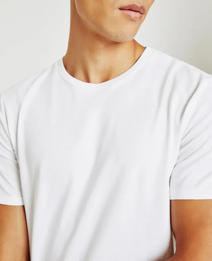Men Tees AG Jeans Bryce Crew Pack Essential True White Men Tees AG Jeans Bryce Crew Pack Essential True White