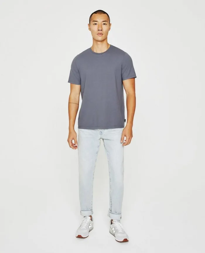 Men Tees AG Jeans Bryce Crew Slate Sky Men Tees AG Jeans Bryce Crew Slate Sky
