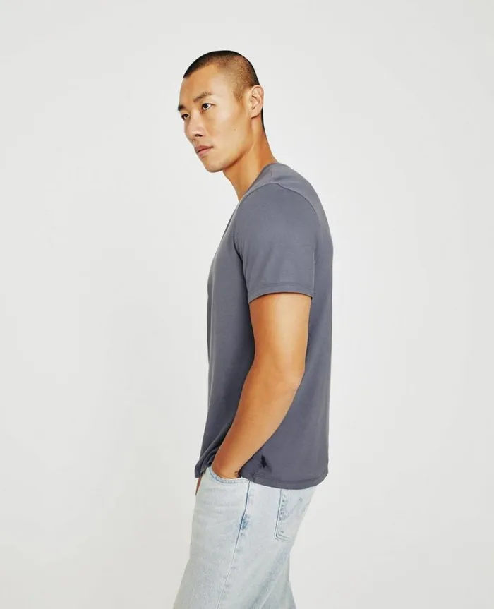 Men Tees AG Jeans Bryce Crew Slate Sky Men Tees AG Jeans Bryce Crew Slate Sky