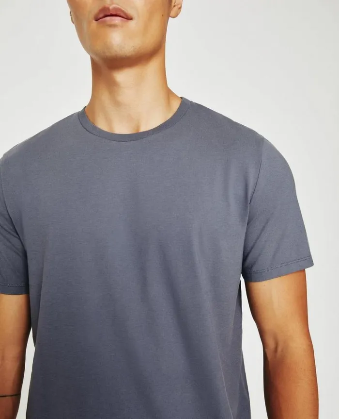 Men Tees AG Jeans Bryce Crew Slate Sky Men Tees AG Jeans Bryce Crew Slate Sky