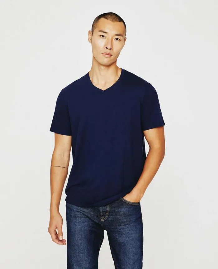 Men Tees AG Jeans Bryce Vee Deep Navy