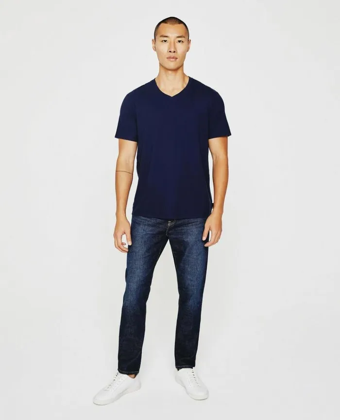 Men Tees AG Jeans Bryce Vee Deep Navy Men Tees AG Jeans Bryce Vee Deep Navy