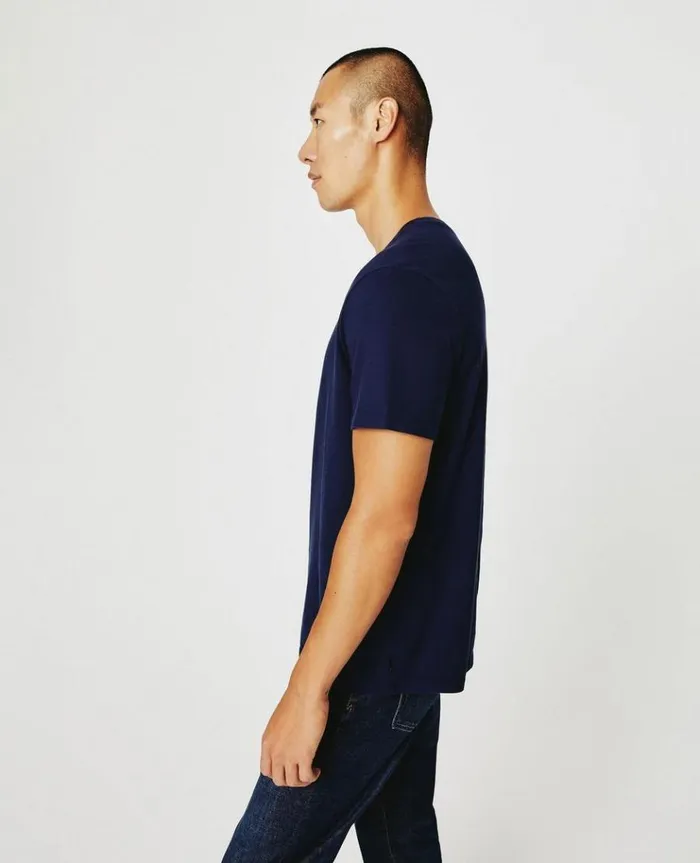Men Tees AG Jeans Bryce Vee Deep Navy Men Tees AG Jeans Bryce Vee Deep Navy