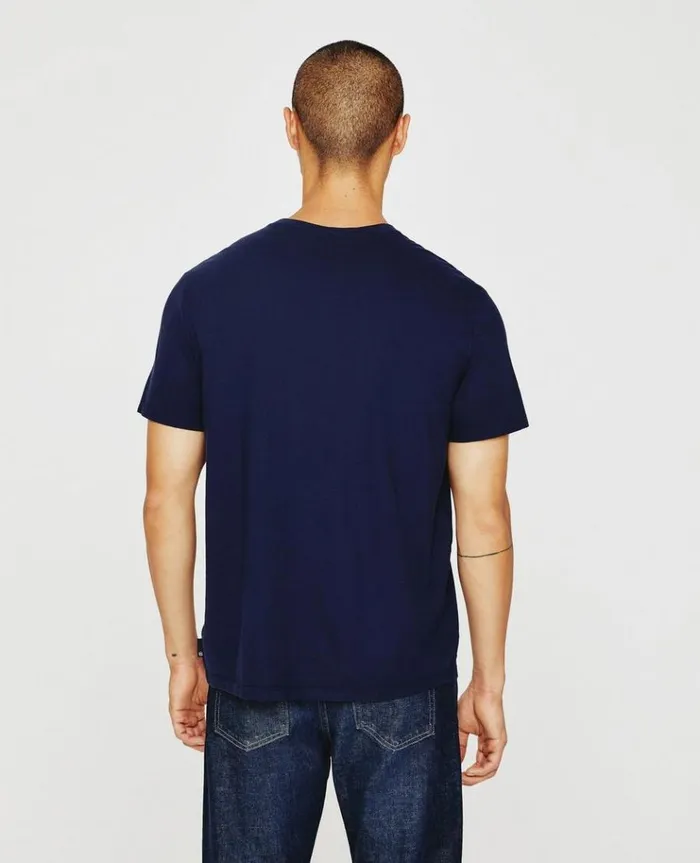 Men Tees AG Jeans Bryce Vee Deep Navy Men Tees AG Jeans Bryce Vee Deep Navy