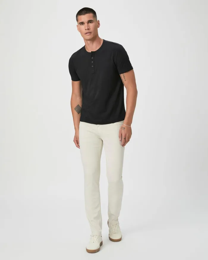 Men Tees PAIGE Harwood Short Sleeve Henley 8211 Black Men Tees PAIGE Harwood Short Sleeve Henley 8211 Black