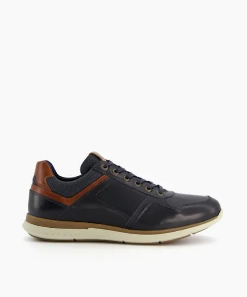 Men Trainers Dune London Thymes 8211 Navy Blue
