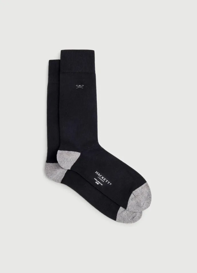 Men TwoTone Socks Black Hackett London Socks and Underwear