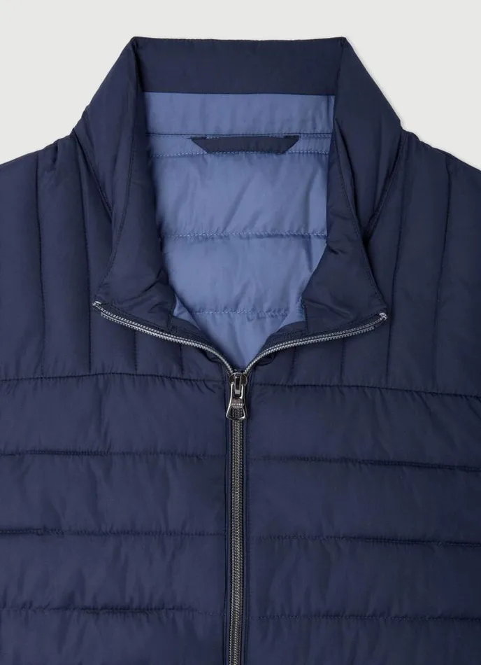 Men Ultralight Padded Gilet Navy Blazer Hackett London Coats and Jackets
