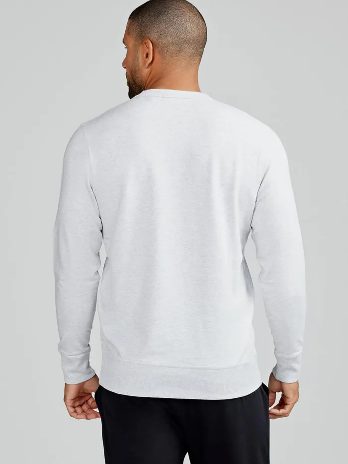 Men Varsity French Terry Sweatshirt Tasc Performance Long Sleeve TShirts