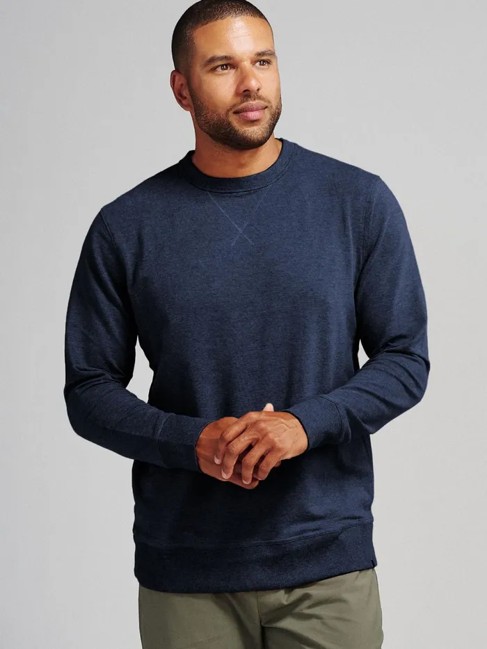 Men Varsity French Terry Sweatshirt Tasc Performance Sweatshirts Hoodies