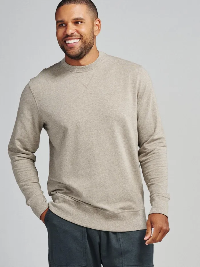 Men Varsity French Terry Sweatshirt Tasc Performance Sweatshirts Hoodies