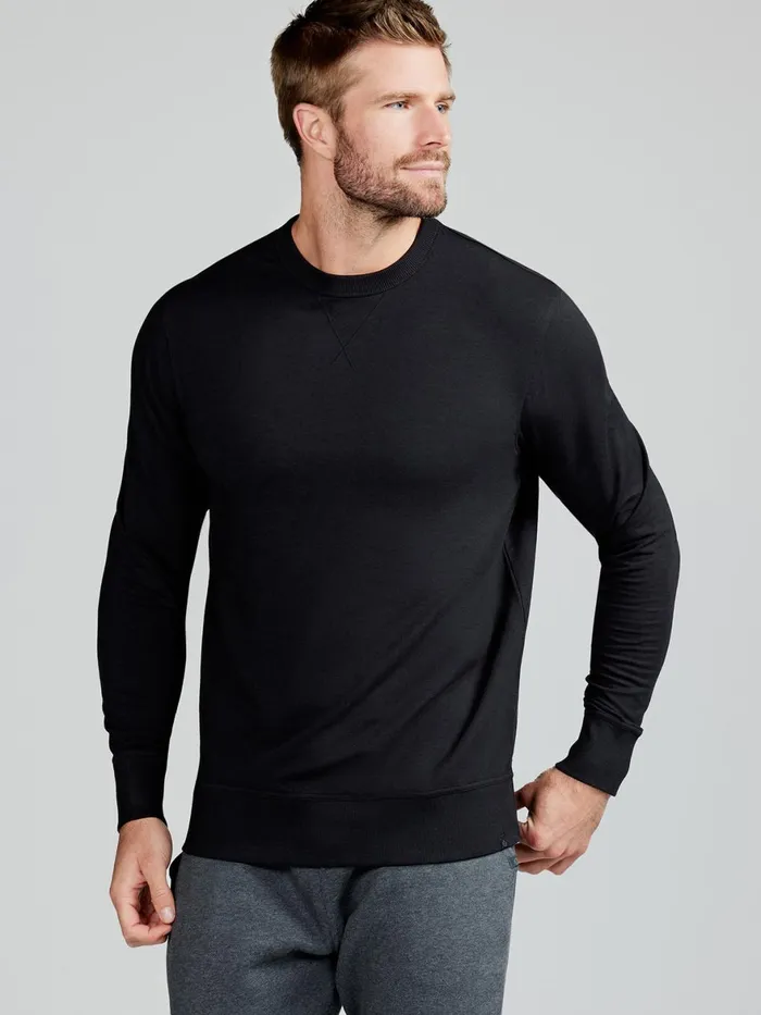 Men Varsity French Terry Sweatshirt Tasc Performance Sweatshirts Hoodies