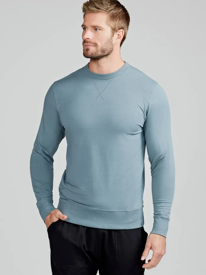 Men Varsity French Terry Sweatshirt Tasc Performance Sweatshirts Hoodies