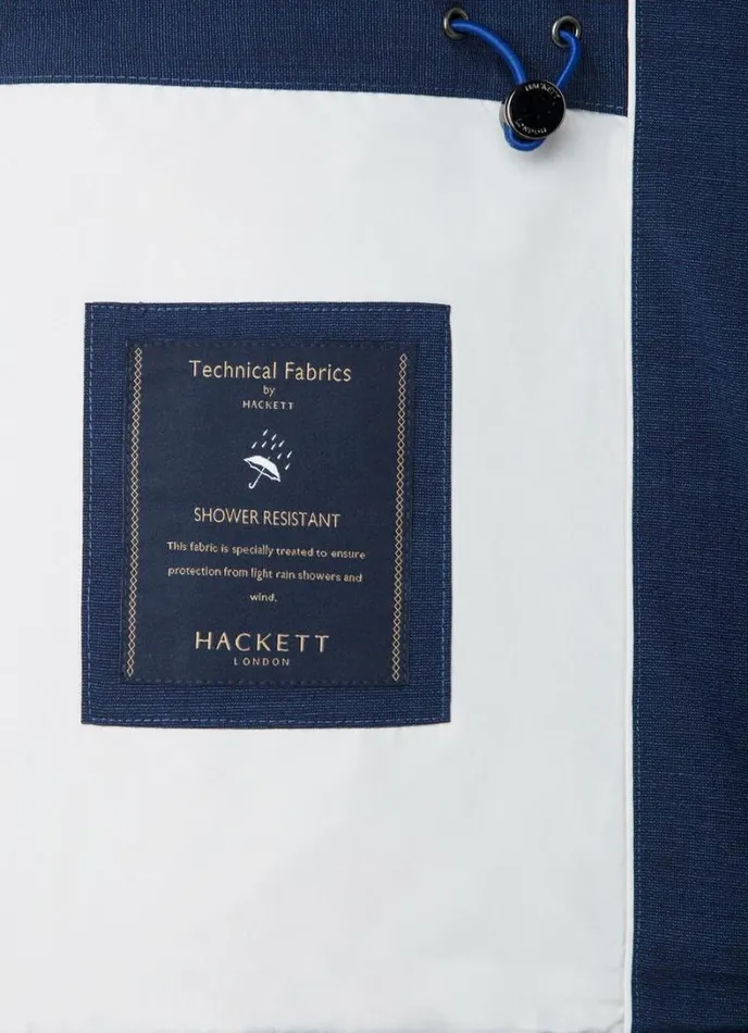 Men WaterResistant Field Jacket Blue Hackett London Coats and Jackets