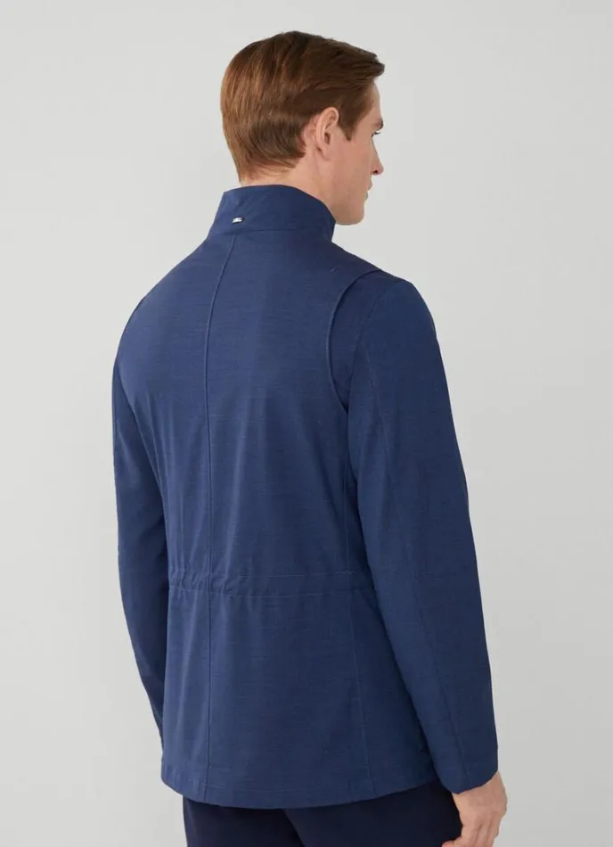 Men WaterResistant Field Jacket Blue Hackett London Coats and Jackets