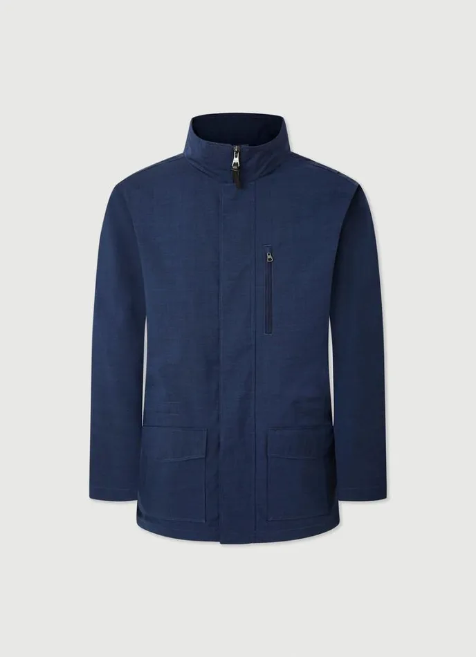 Men WaterResistant Field Jacket Blue Hackett London Coats and Jackets