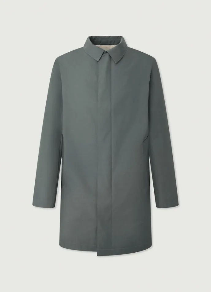 Men WaterResistant Mac Khaki Hackett London Coats and Jackets