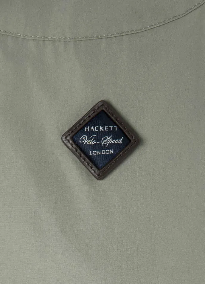 Men WaterResistant Velospeed Jacket Khaki Hackett London Coats and Jackets