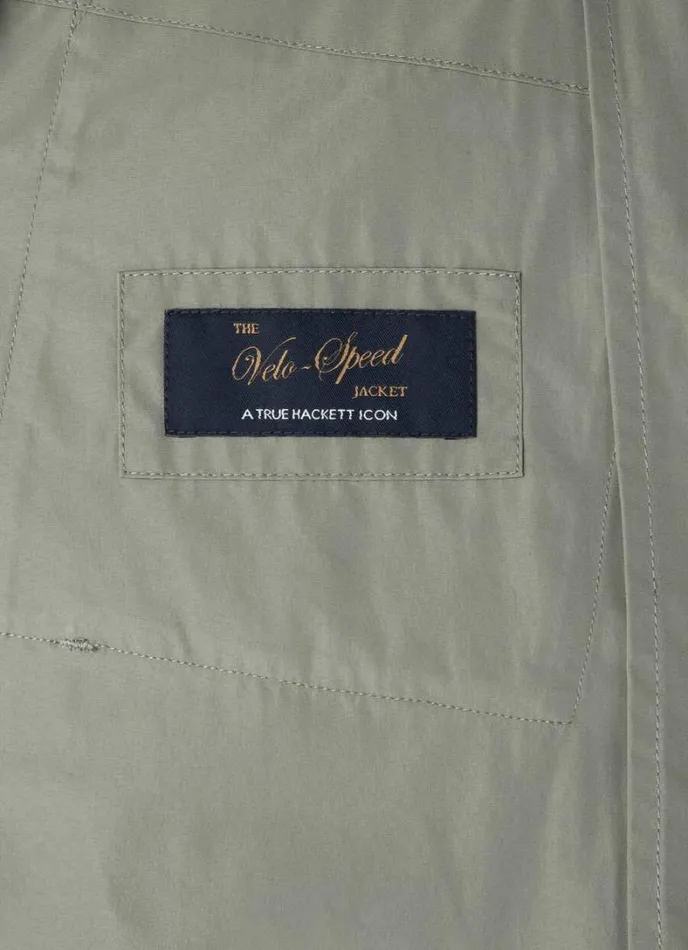 Men WaterResistant Velospeed Jacket Khaki Hackett London Coats and Jackets