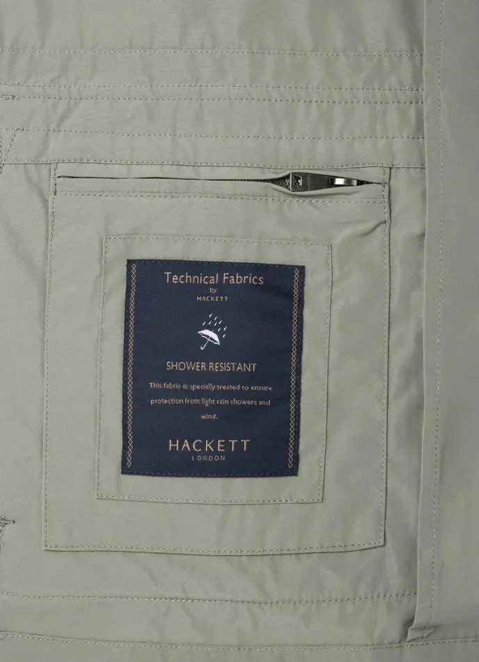 Men WaterResistant Velospeed Jacket Khaki Hackett London Coats and Jackets