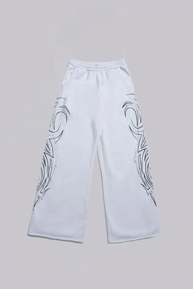 Men White Blade Joggers Jaded London Loungewear