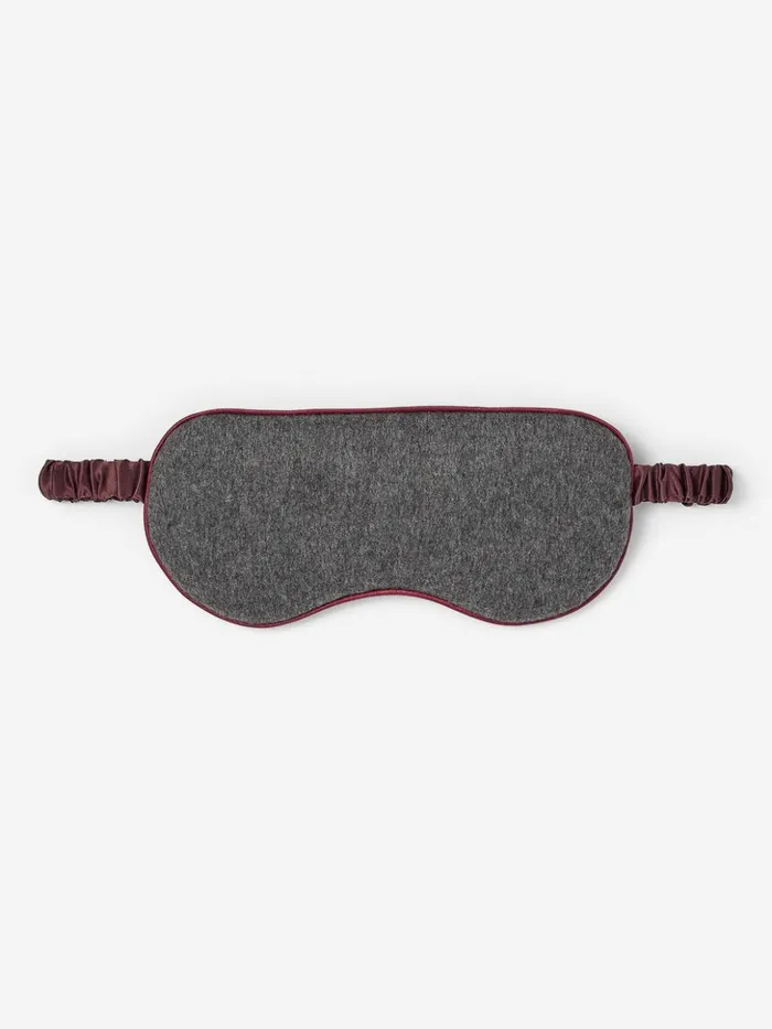 MenWomen Eye Mask Duke Cashmere Charcoal Derek Rose Eye Masks