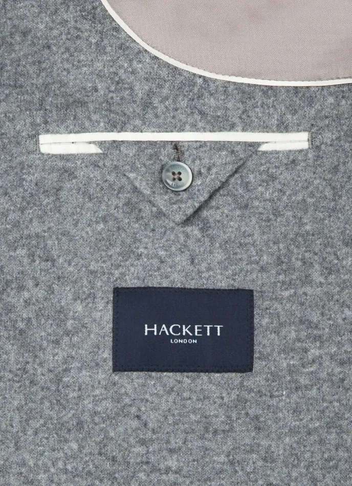 Men Woven Knit Blazer Grey Hackett London Blazers