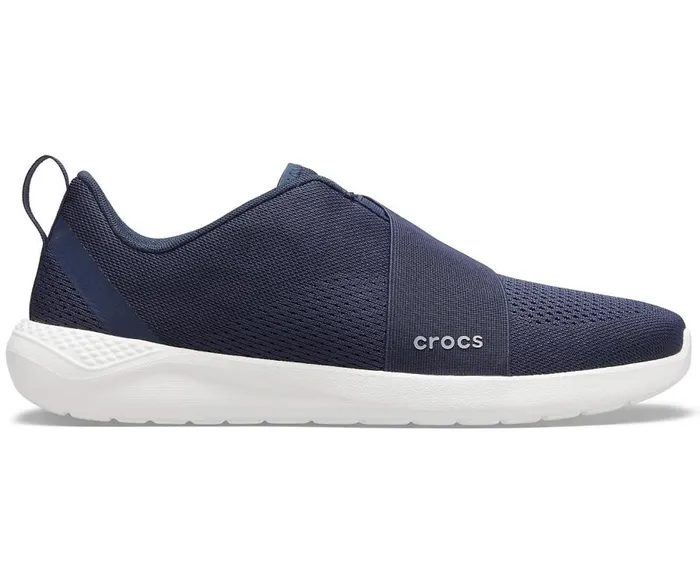Mens LiteRide Modform SlipOn Navy White Crocs Sneakers