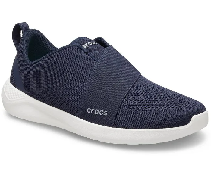 Mens LiteRide Modform SlipOn Navy White Crocs Sneakers