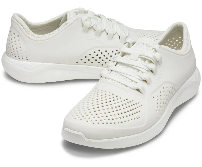 Mens LiteRide Pacer Almost White Crocs Sneakers