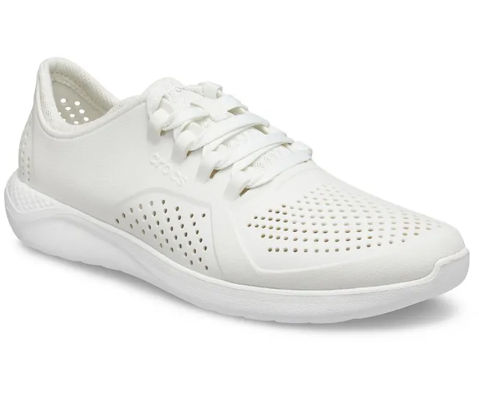 Mens LiteRide Pacer Almost White Crocs Sneakers