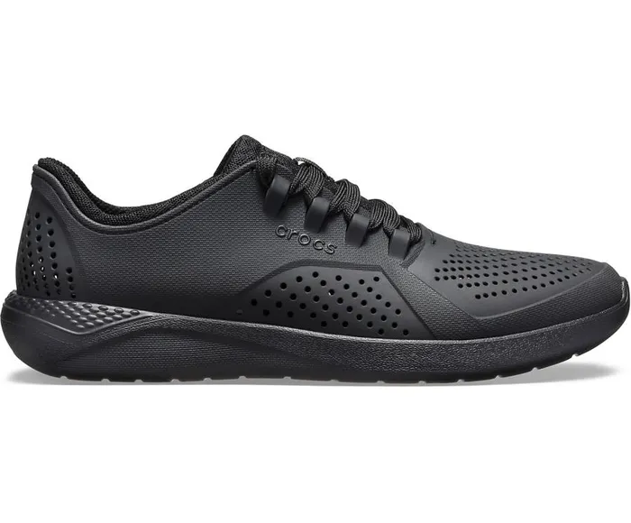 Mens LiteRide Pacer Black Black Crocs Sneakers