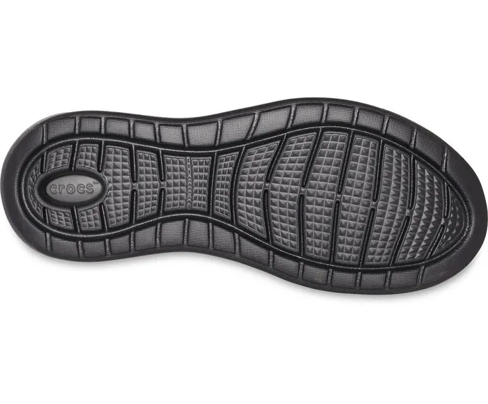 Mens LiteRide Pacer Black Black Crocs Sneakers