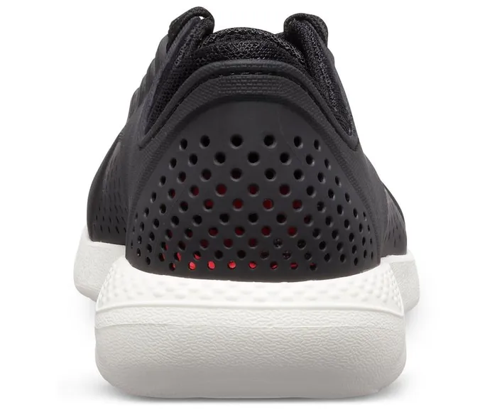 Mens LiteRide Pacer Black White Crocs Sneakers