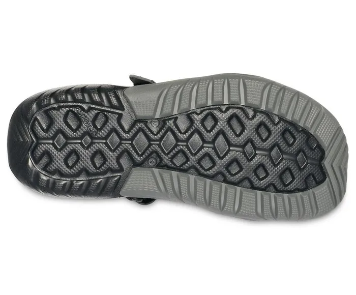 Mens Swiftwater Mesh Deck Sandal Black Crocs Sandals