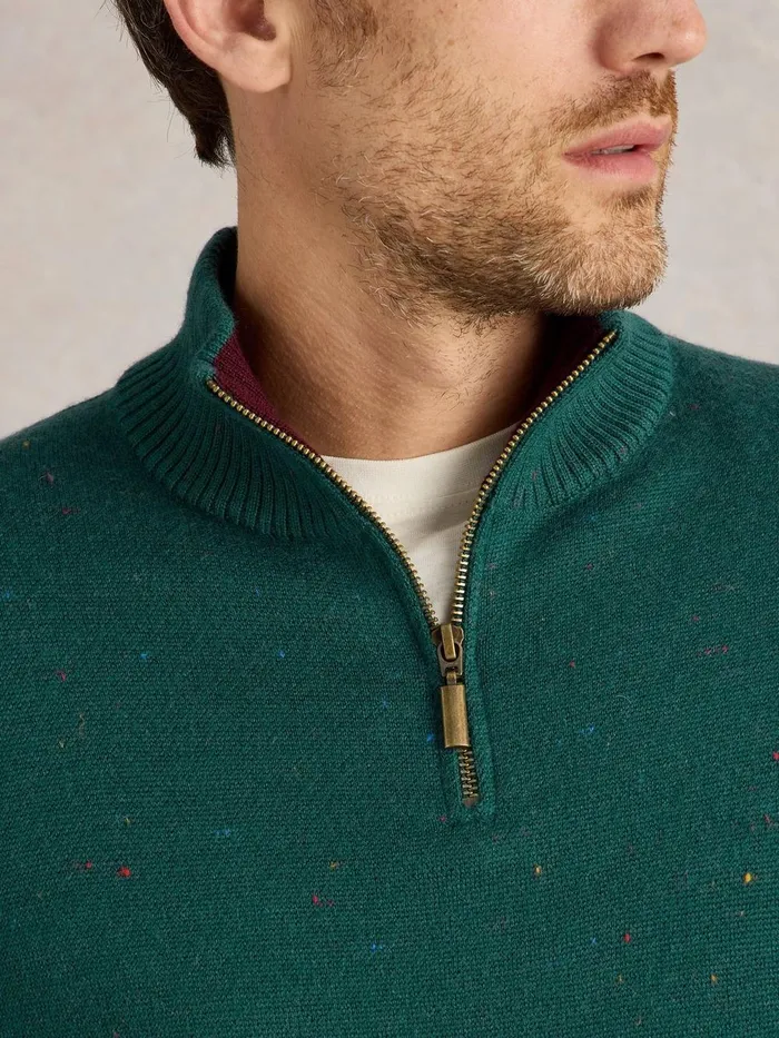 Merino Wool Funnel Neck Nep Green Multi Men White Stuff Knitwear Merino Wool Funnel Neck Nep Green Multi Men White Stuff Knitwear