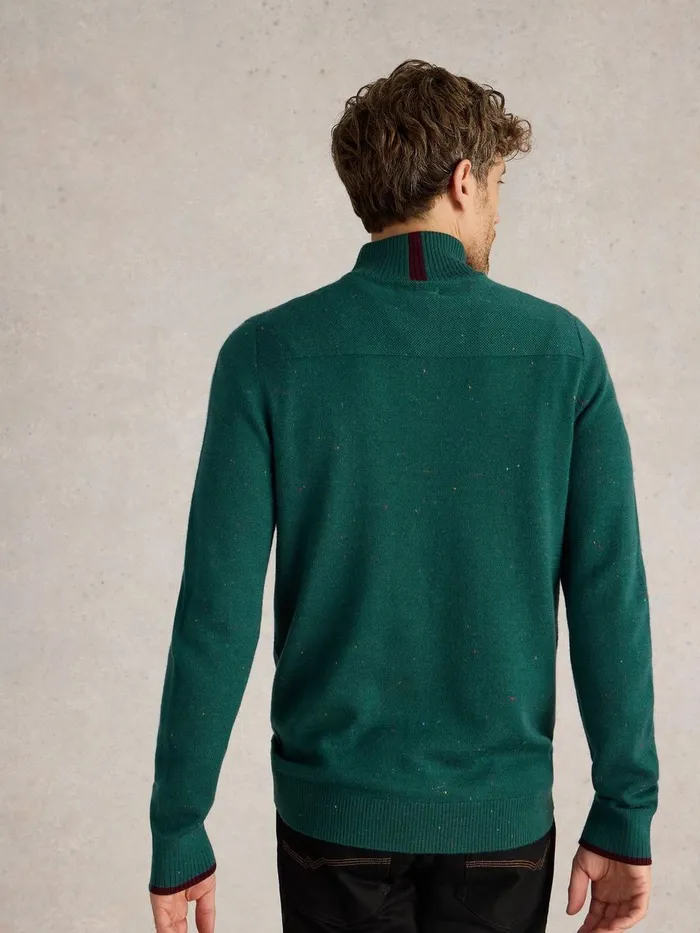 Merino Wool Funnel Neck Nep Green Multi Men White Stuff Knitwear Merino Wool Funnel Neck Nep Green Multi Men White Stuff Knitwear