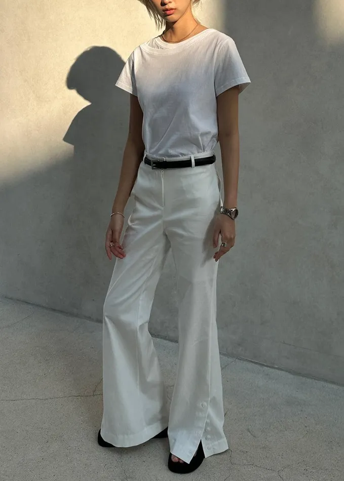 Michelle Flare Pants 8211 Ivory Women The Frankie Shop Clothing