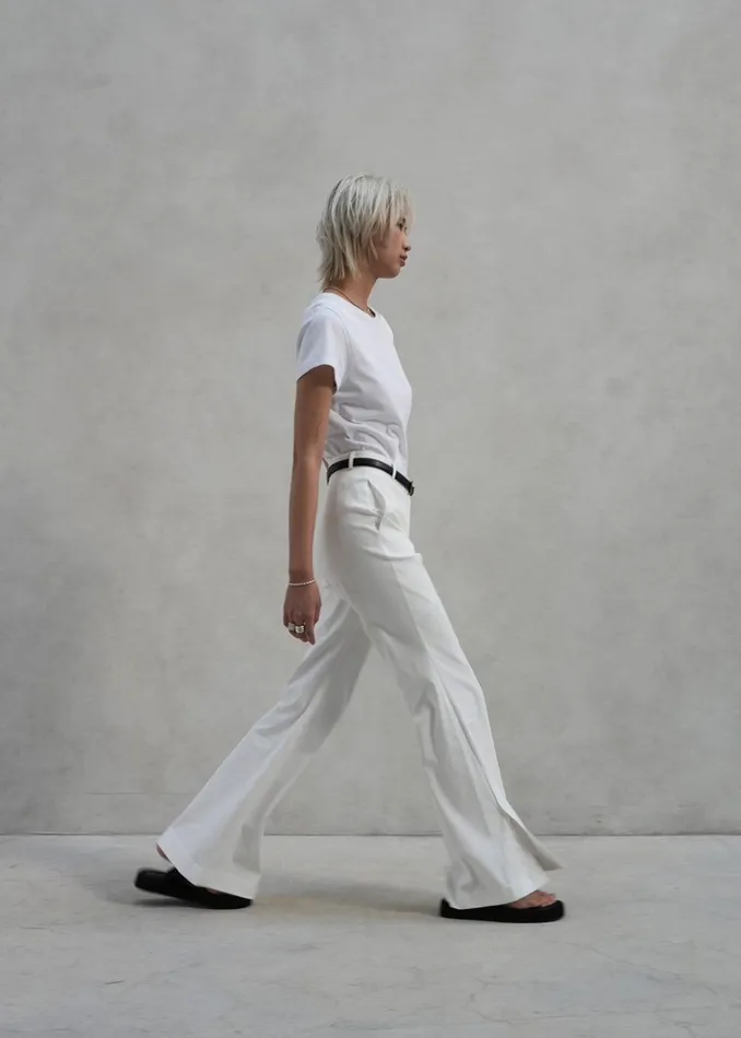 Michelle Flare Pants 8211 Ivory Women The Frankie Shop Clothing