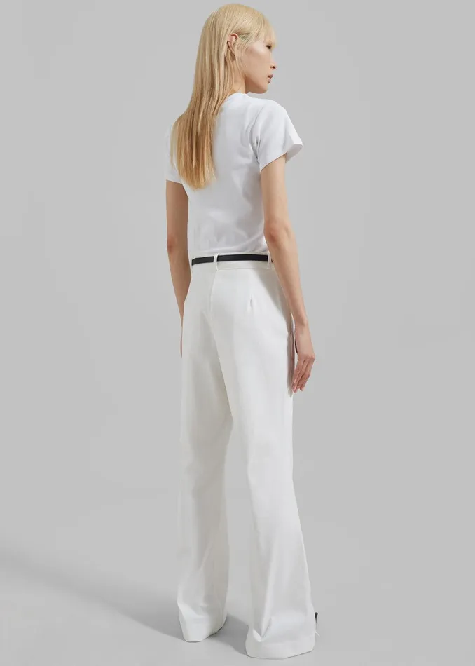 Michelle Flare Pants 8211 Ivory Women The Frankie Shop Clothing