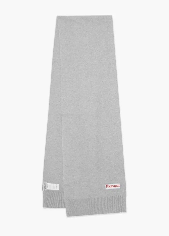 Milano Patch Scarf Grey Grey Accessories Fiorucci Milano Patch Scarf Grey Grey Accessories Fiorucci