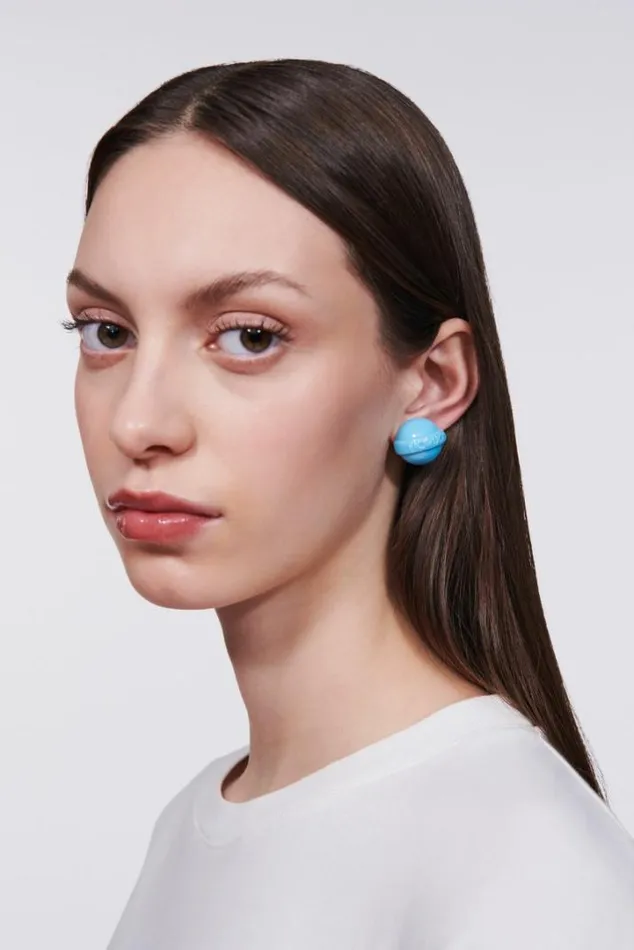 Mini Lollipop Earrings Blue Os Accessories Fiorucci Mini Lollipop Earrings Blue Os Accessories Fiorucci