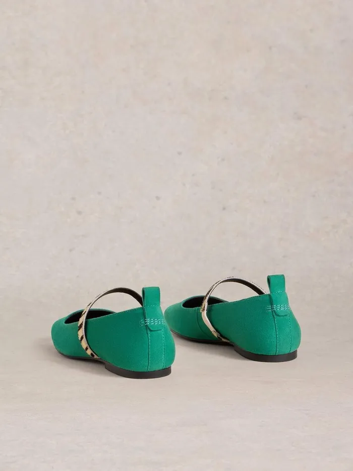 Minnie Strap Leather Ballerina Bright Green Women White Stuff Mary Jane Shoes Minnie Strap Leather Ballerina Bright Green Women White Stuff Mary Jane Shoes